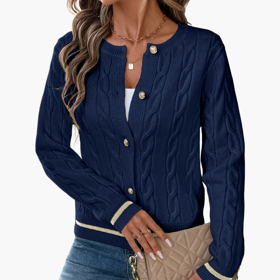 Cardigan Donna con Motivo Intrecciato | Altivaro