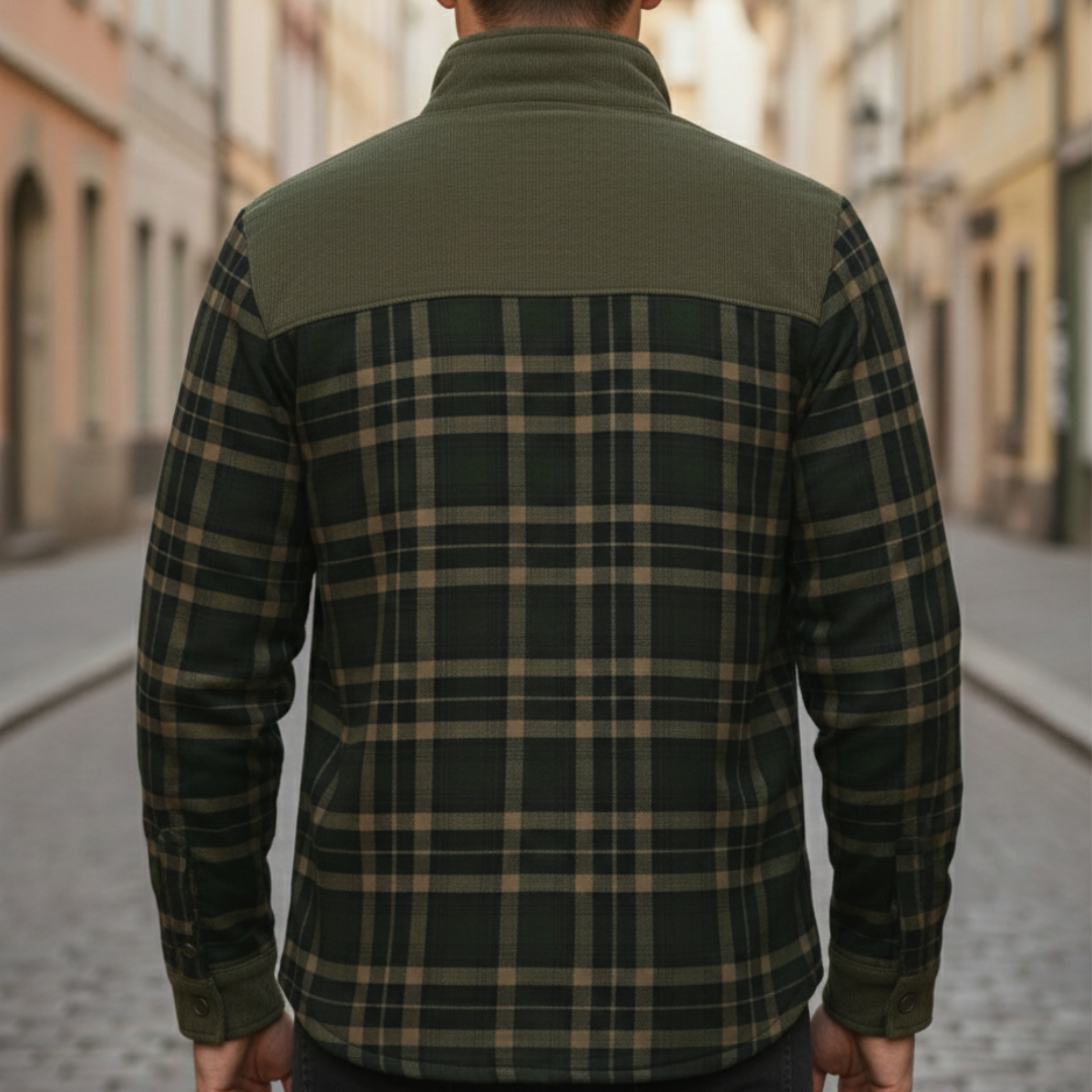 Camicia Uomo Flanella Bottoni Casual | Altivaro