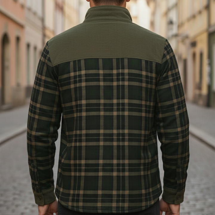 Camicia Uomo Flanella Bottoni Casual | Altivaro