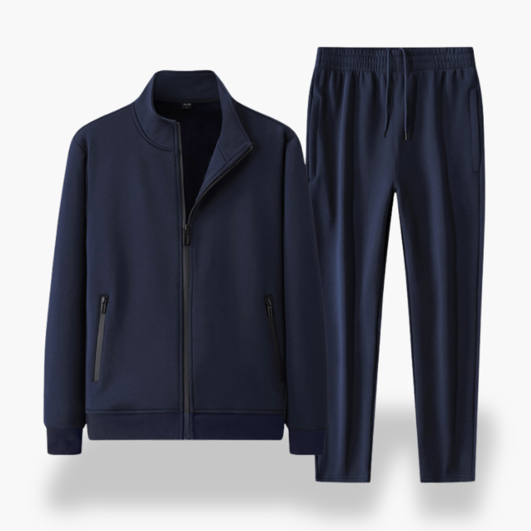 Uomo Tuta sportiva in cotone con zip | Altivaro
