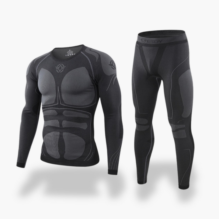 Tuta Termica Uomo Abbigliamento Sportivo Compressione Spandex | Altivaro