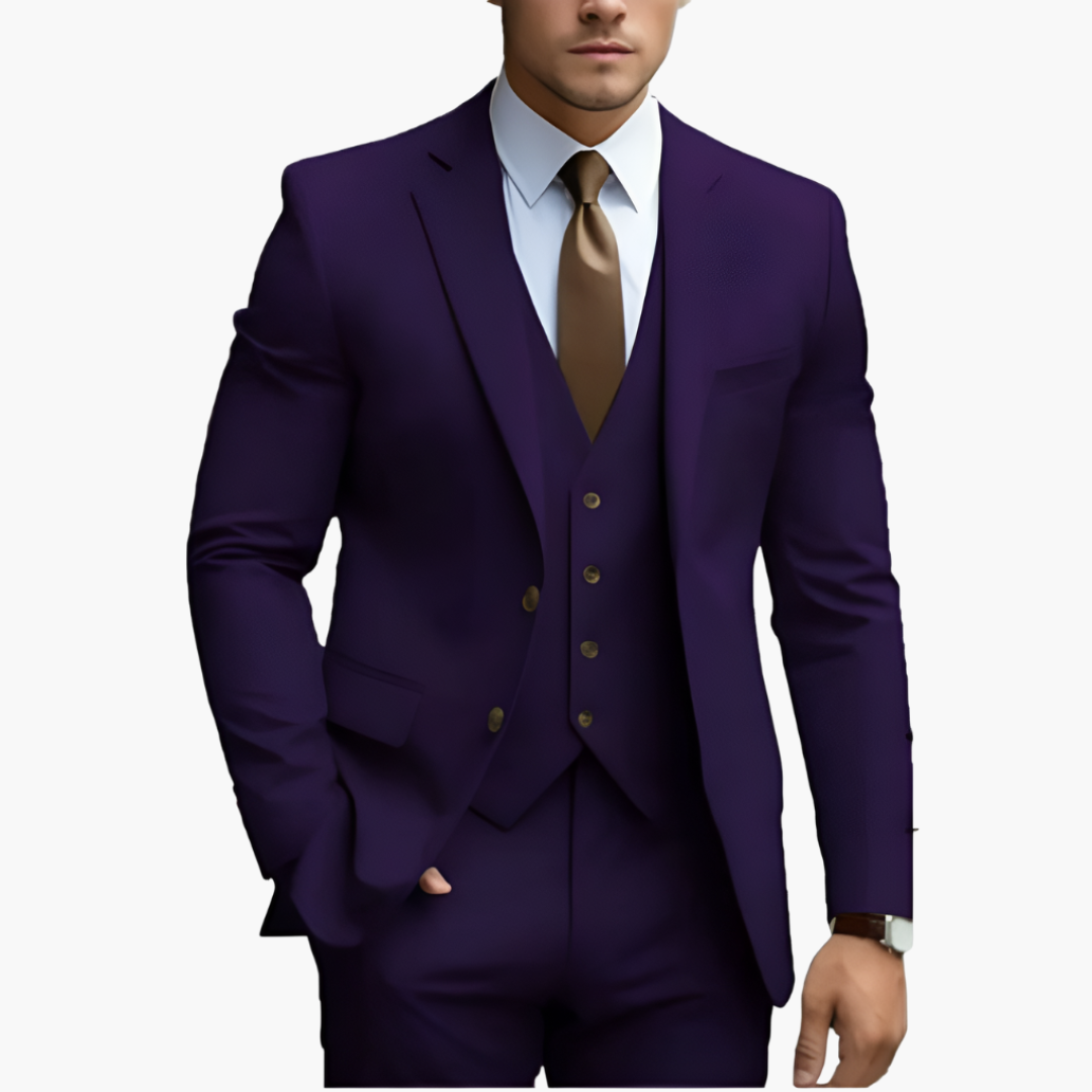 Completo Uomo Elegante con Giacca, Gilet e Pantaloni | Altivaro