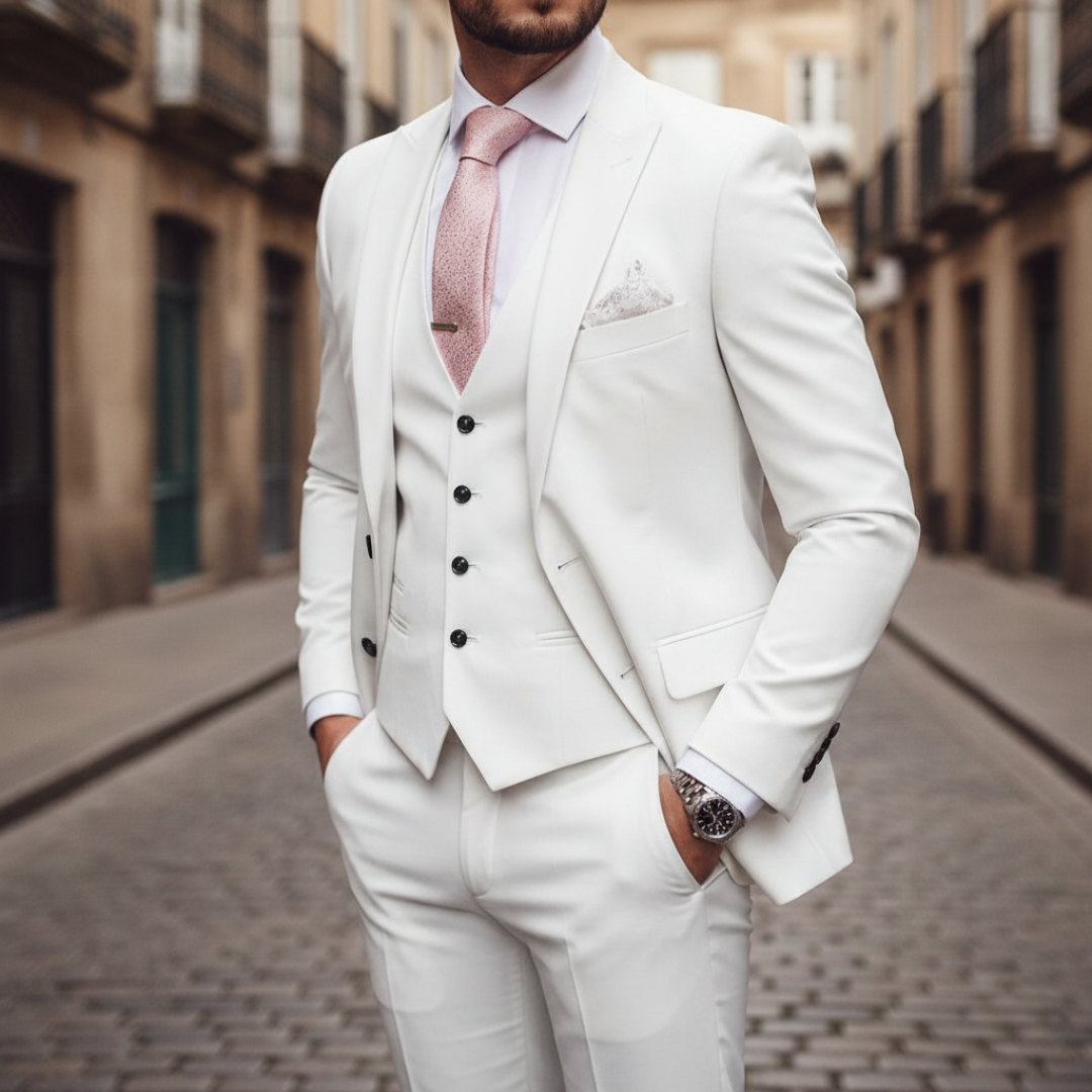 Abito Uomo 3 Pezzi Cerimonia in Tessuto Misto | Altivaro