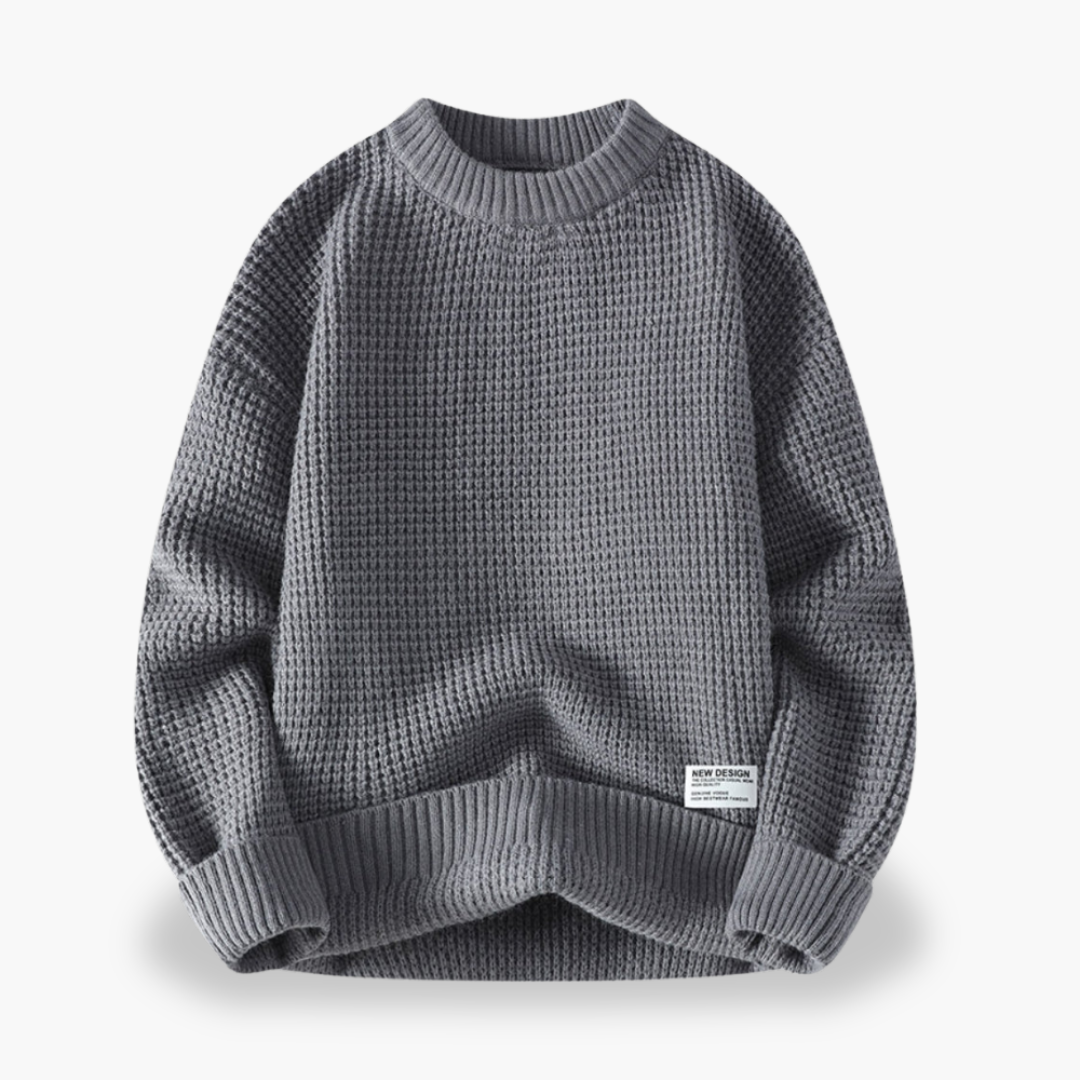 Maglione Uomo in Cotone con Collo Alto | Altivaro