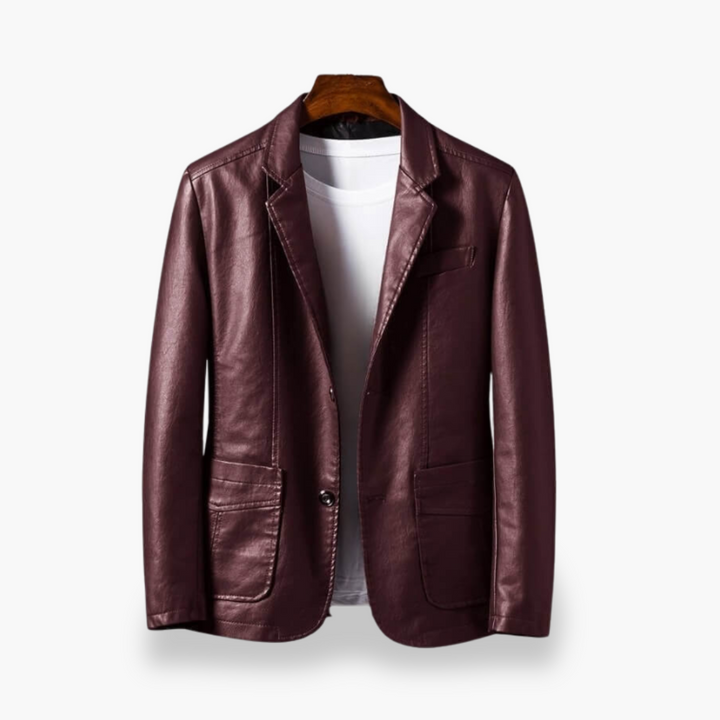 Giacca Uomo in Ecopelle Elegante con Tasche | Altivaro