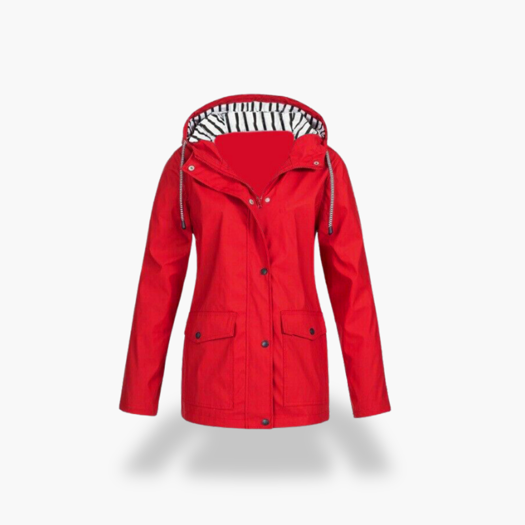 Giacca Impermeabile Donna con Cappuccio Foderato Poliestere | Altivaro