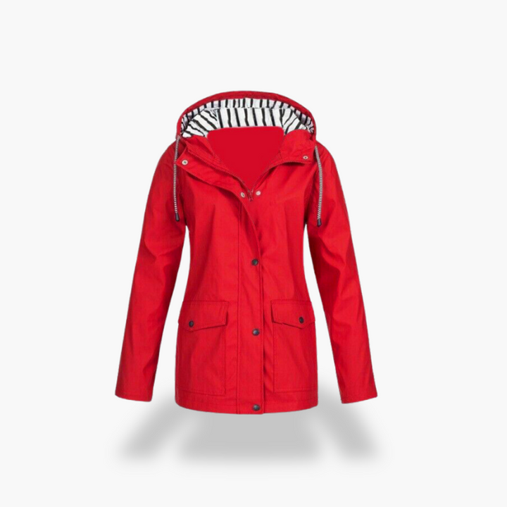 Giacca Impermeabile Donna con Cappuccio Foderato Poliestere | Altivaro