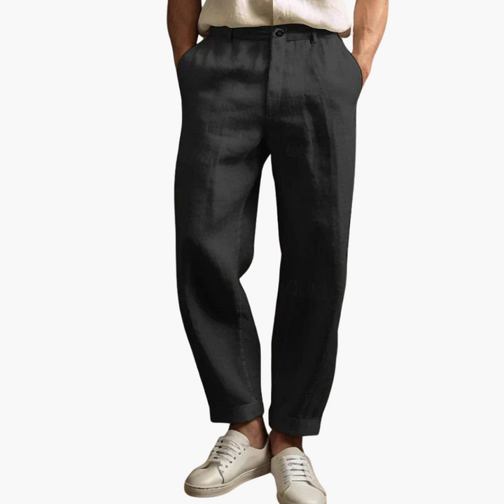 Pantaloni Uomo Lino Slim Fit Casual Estivi | Altivaro