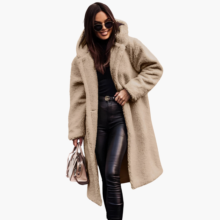 Cappotto Teddy Bear Oversize da Donna | Altivaro