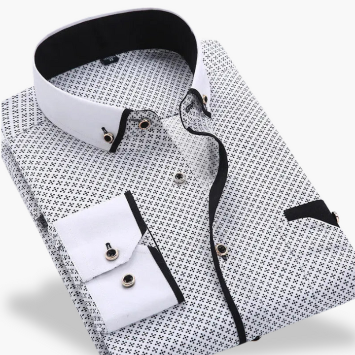 Men's Slim Fit Polka Dot Shirt | Altivaro