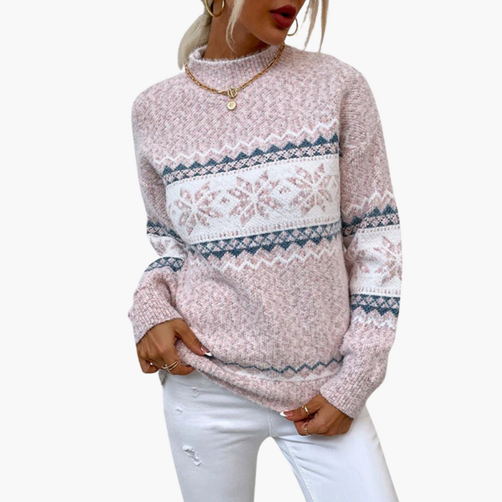 Maglione Donna Jacquard Lana Invernale | Altivaro