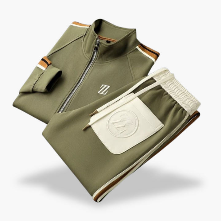 Tuta Sportiva Uomo con Strisce e Zip | Altivaro