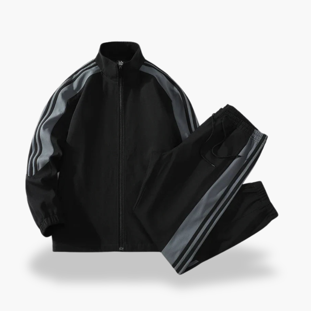 Men's and women's polyester jumpsuit with stripes | Altivaro