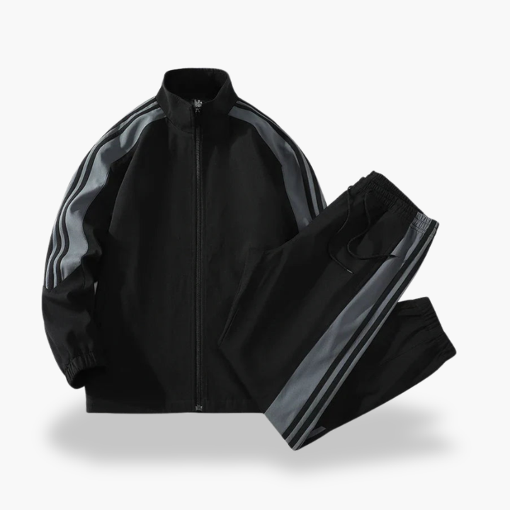 Men's and women's polyester jumpsuit with stripes | Altivaro