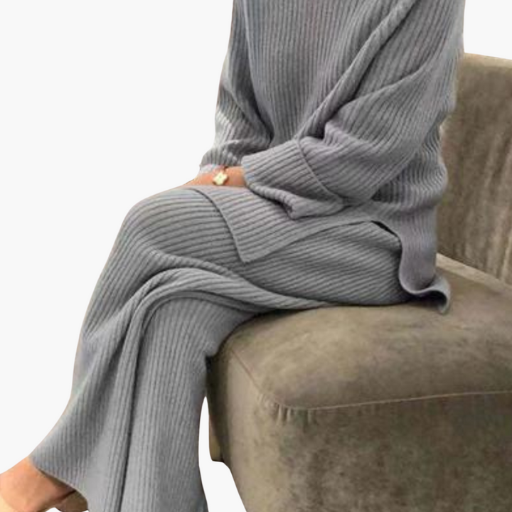 Abito Maglione Donna Lungo Maglia Coste | Altivaro