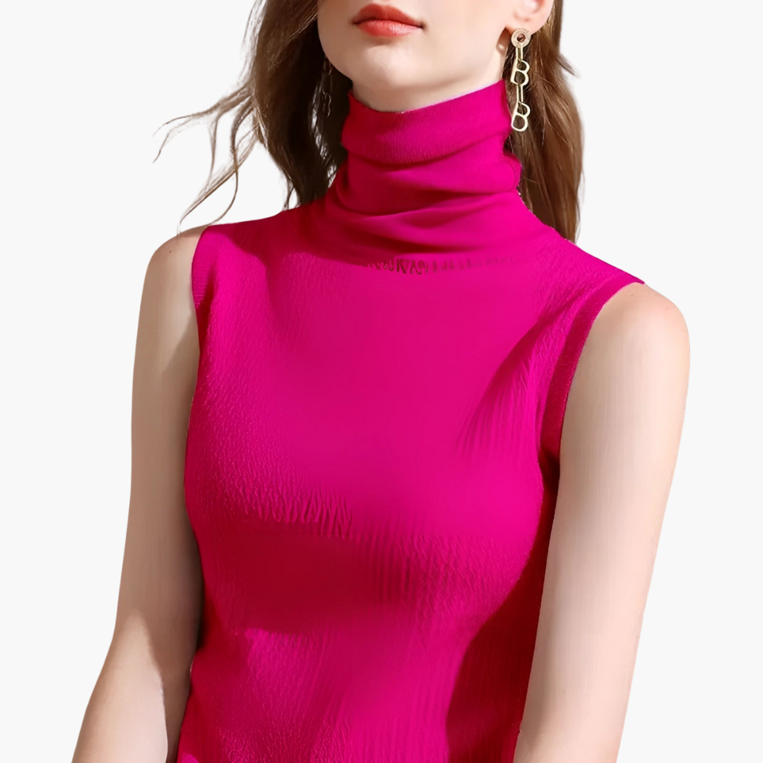 Top Dolcevita Senza Maniche da Donna in Maglia | Altivaro