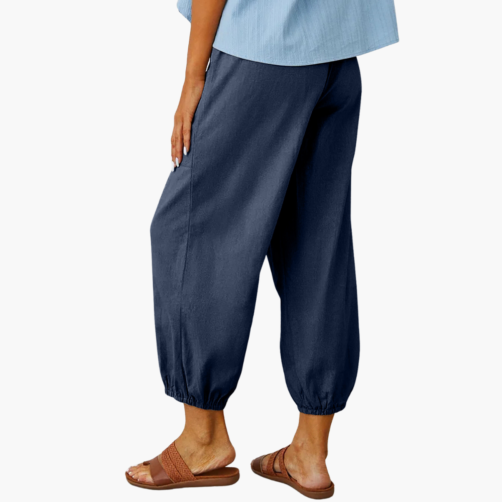 Pantaloni Estivi Lino Coulisse Casual | Altivaro-Altivaro