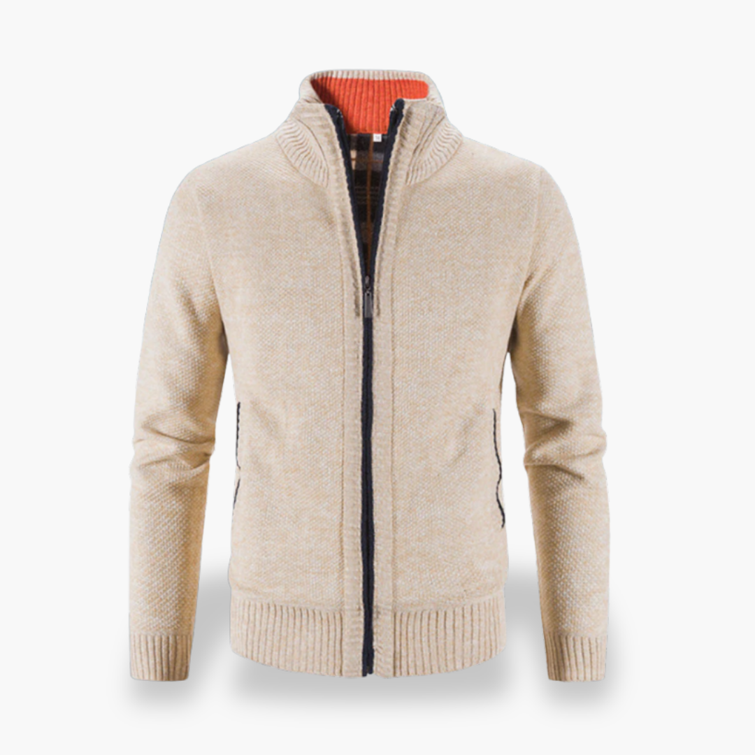 Cardigan Uomo Lana con Zip | Altivaro