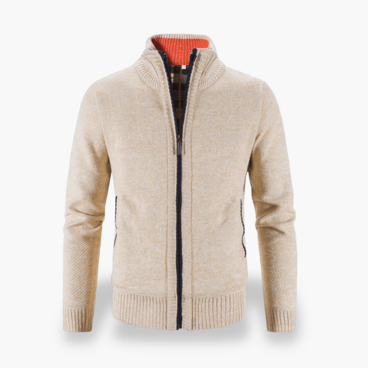 Cardigan Uomo Lana con Zip | Altivaro