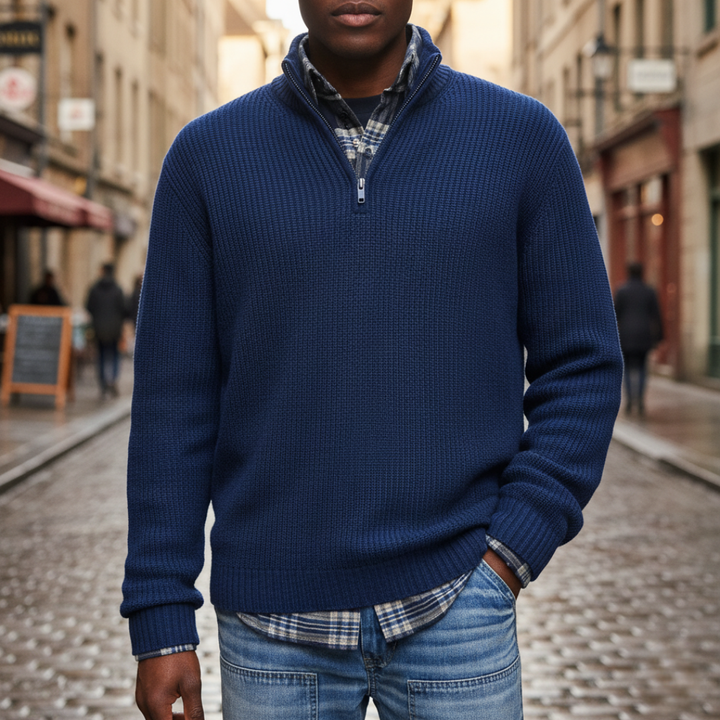 Herren Wollzip-Pullover | Altivaro