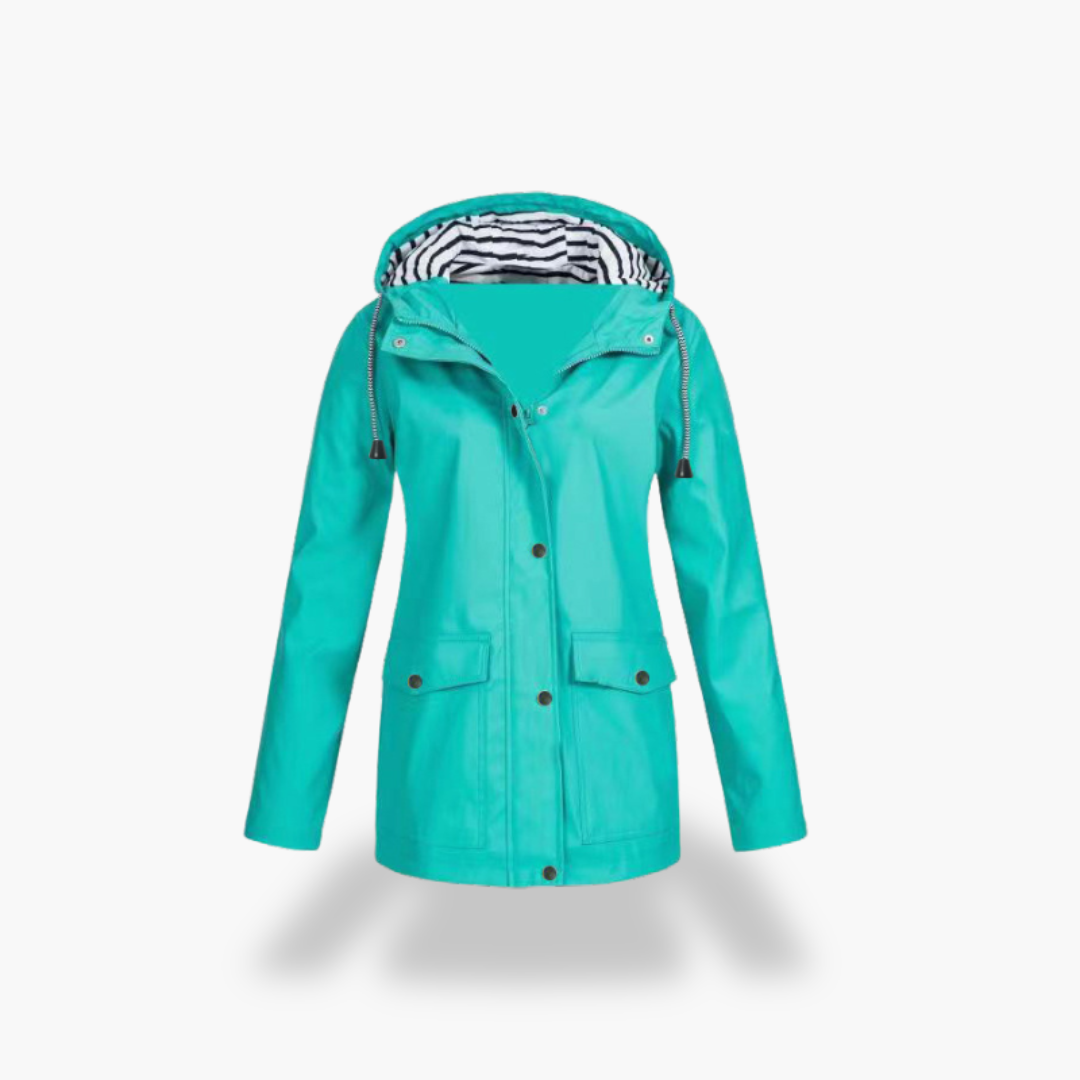 Giacca Impermeabile Donna con Cappuccio Foderato Poliestere | Altivaro