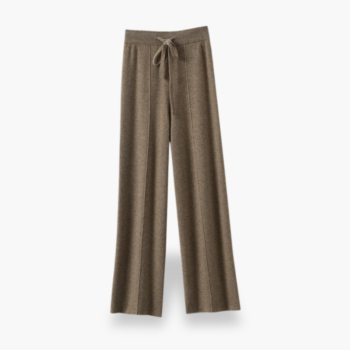 Wide Women's Pants with Drawstring in Fabric | Altivaro