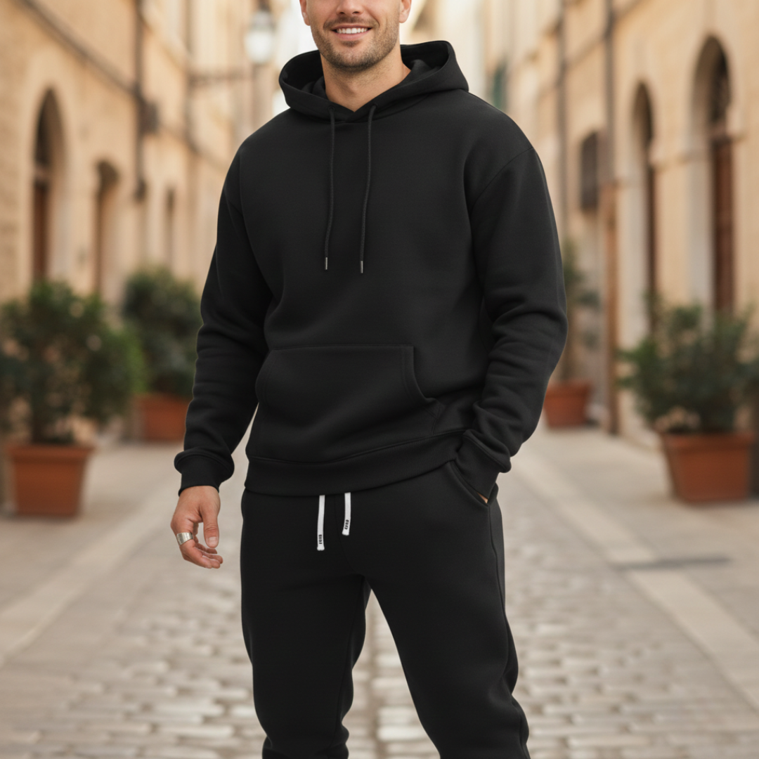 Altivaro Tuta felpata uomo in cotone | Altivaro