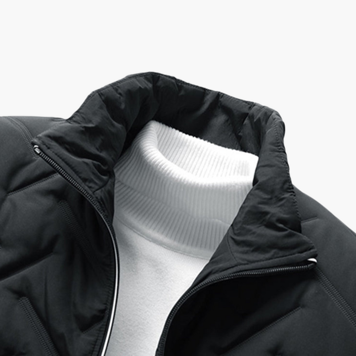 Giacca Piumino Uomo con Zip e Collo Alto | Altivaro
