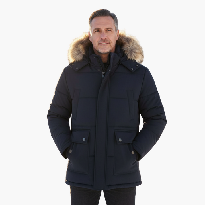 Giubbotto Invernale Uomo Piumino Imbottito con Cappuccio | Altivaro
