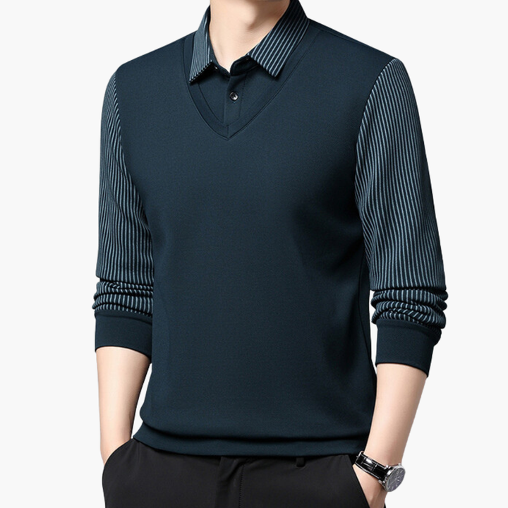 Maglione da Uomo con Colletto e Scollo a V | Altivaro