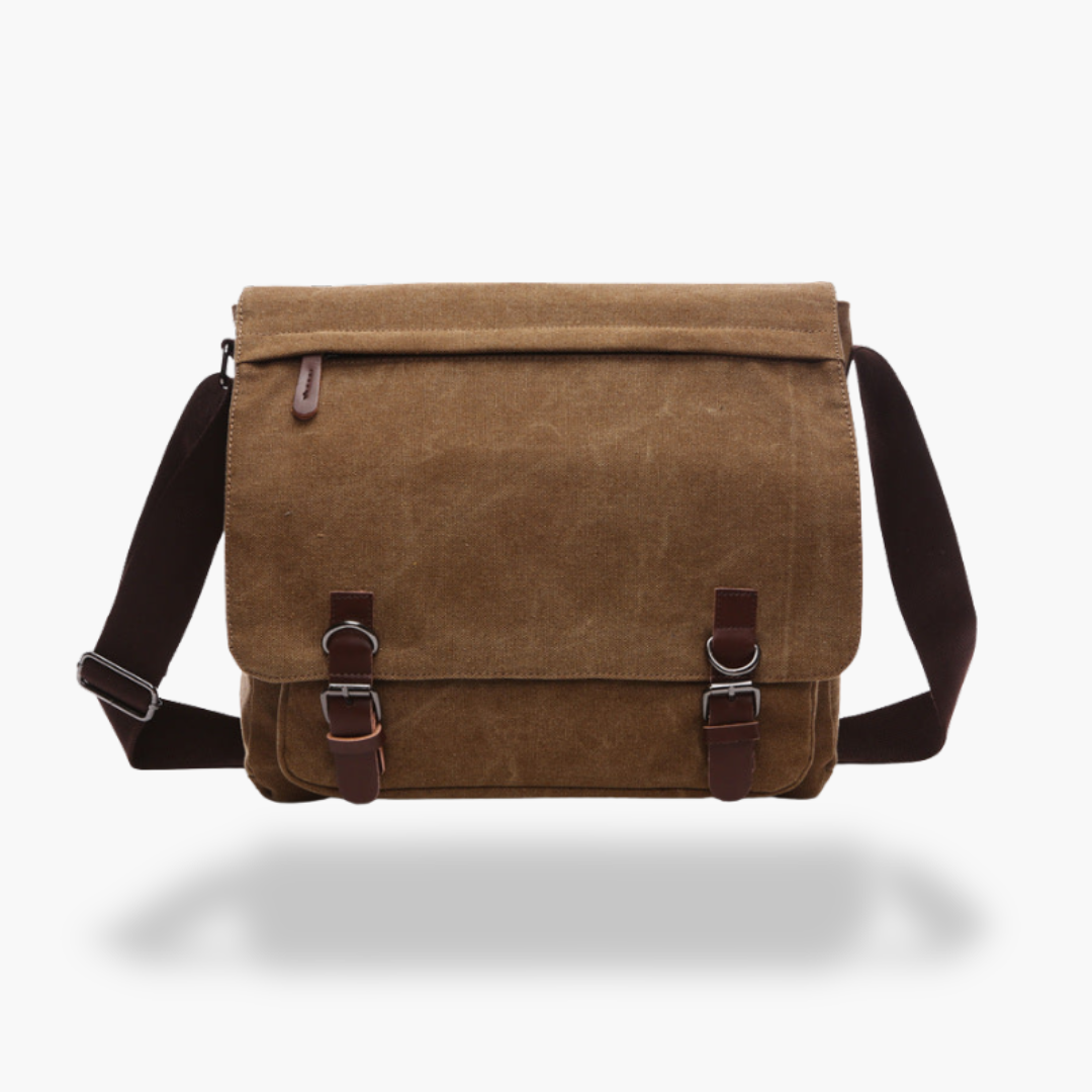 Herrentasche aus Segeltuch mit Lederdetails | Altivaro