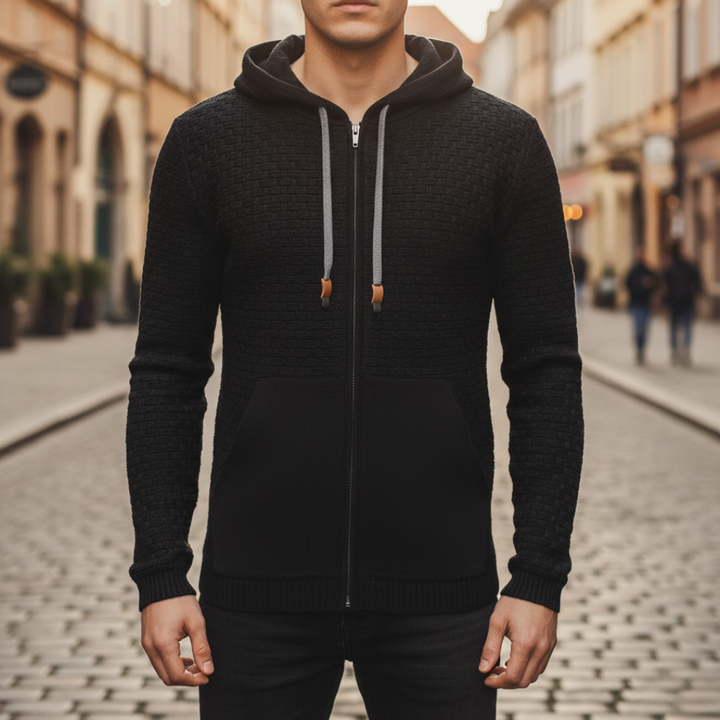 Herren Kapuzen-Sweatshirt mit Reißverschluss Polyester | Altivaro