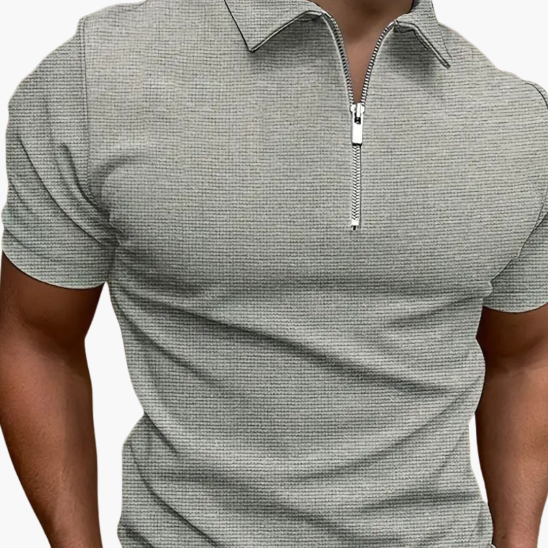 Polo Uomo Mezza Zip in Maglia Estiva | Altivaro