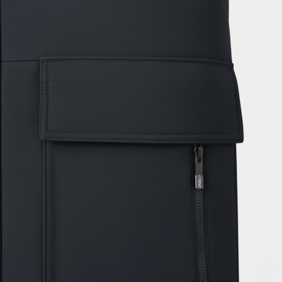 Langer Herren-Winterparka mit Nylonfüllung | Altivaro