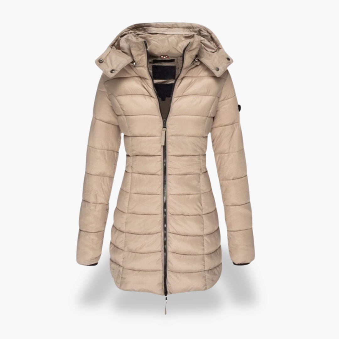 Giacca Piumino Donna Imbottita Cappuccio Nylon | Altivaro