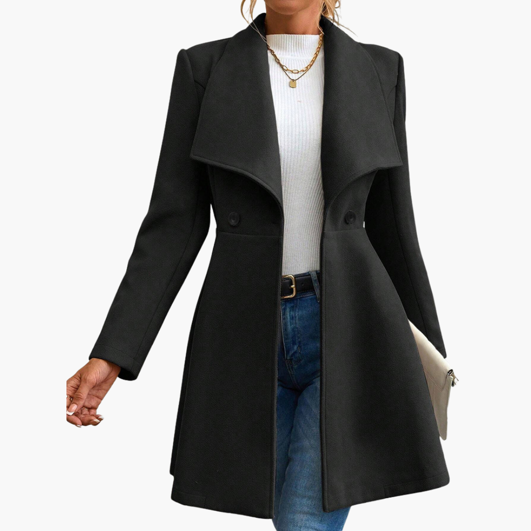 Cappotto Donna con Colletto e Bottoni | Altivaro