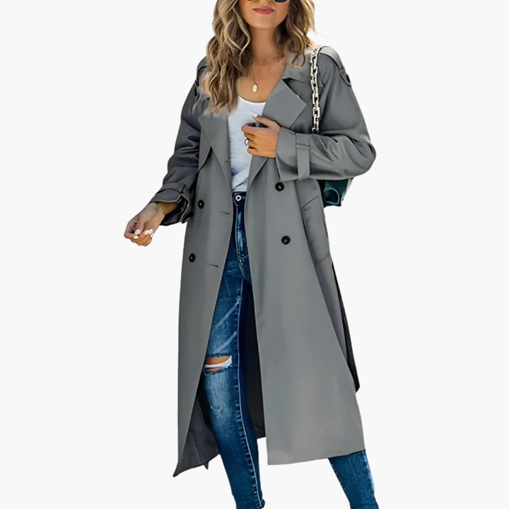 Cappotto lungo ortopedico donna in tessuto elegante | Altivaro