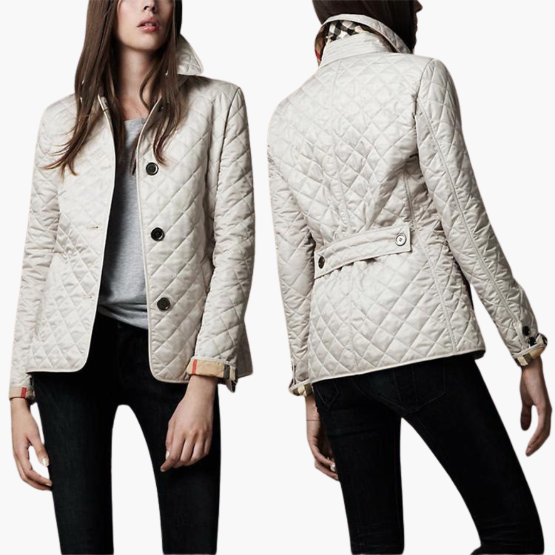 Giacca Quilted Donna con Bottoni e Collo Alto | Altivaro
