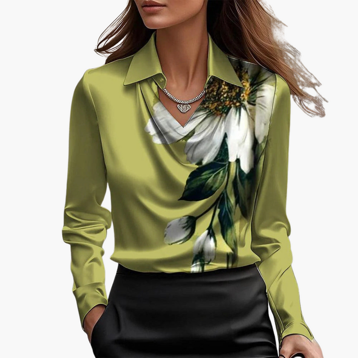 Blusa Satinata con Collo alla per Donna | Altivaro