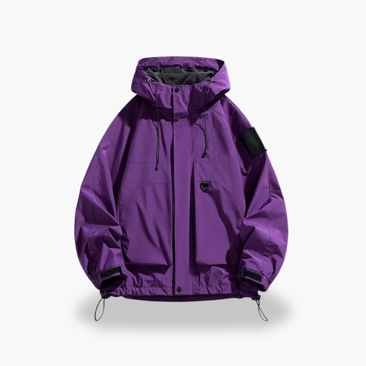Men's Waterproof Jacket with Hood and Pockets | Altivaro