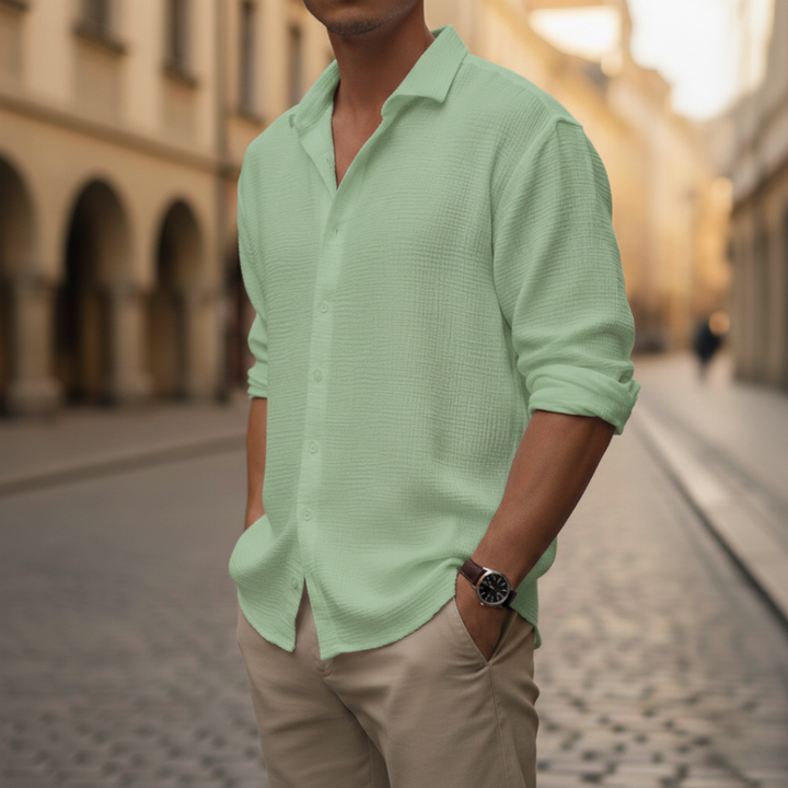 Camicia Uomo Lino Maniche Lunghe | Altivaro