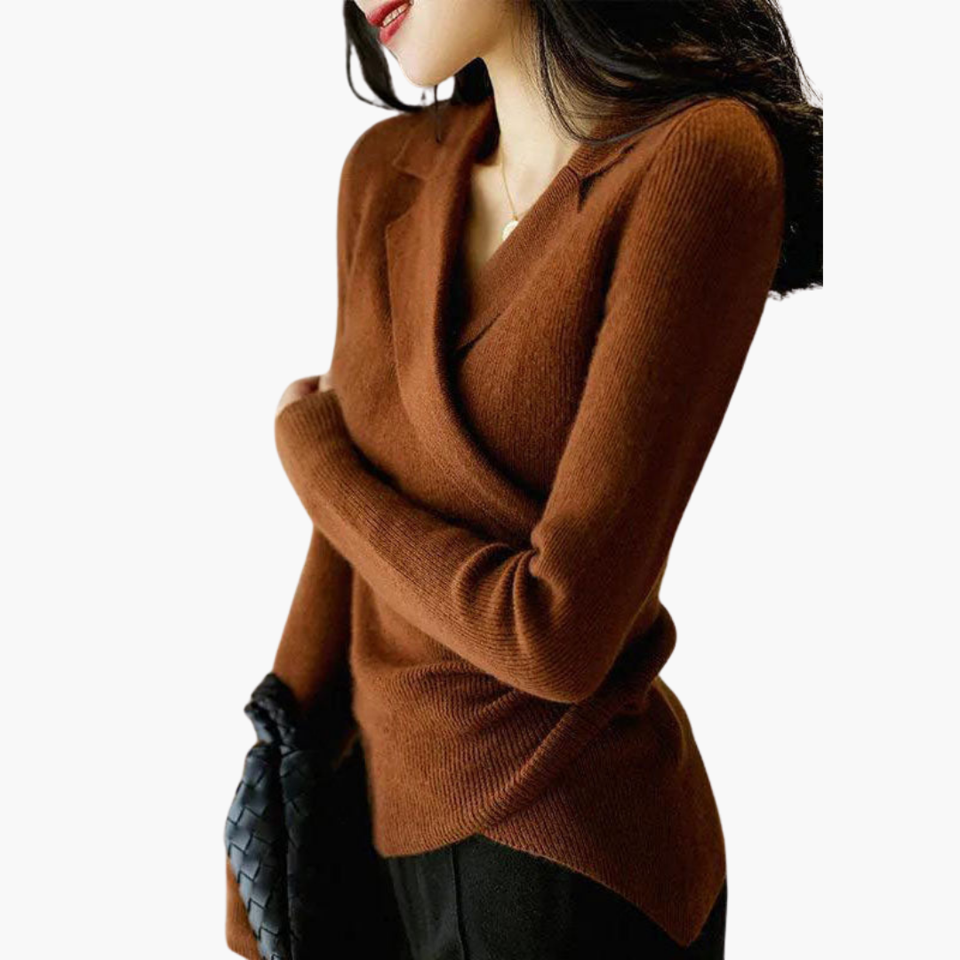 Maglione Incrociato Donna Maglia Italiana | Altivaro-Altivaro