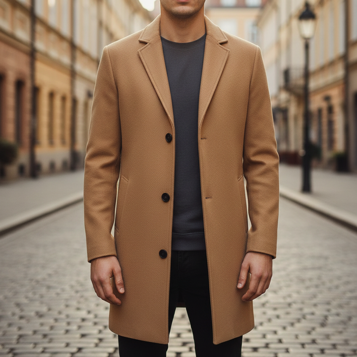 Einreihiger Herrenmantel | Altivaro