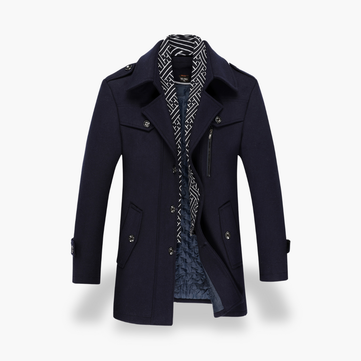 Cappotto Uomo con Bottoni e Dettagli | Altivaro