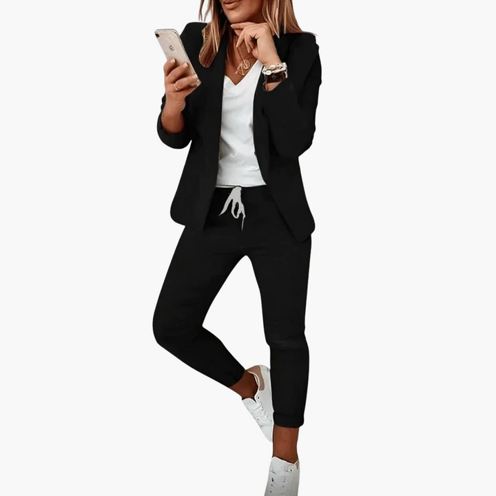 Completo Donna Casual Cotone Blazer Jogger | Altivaro