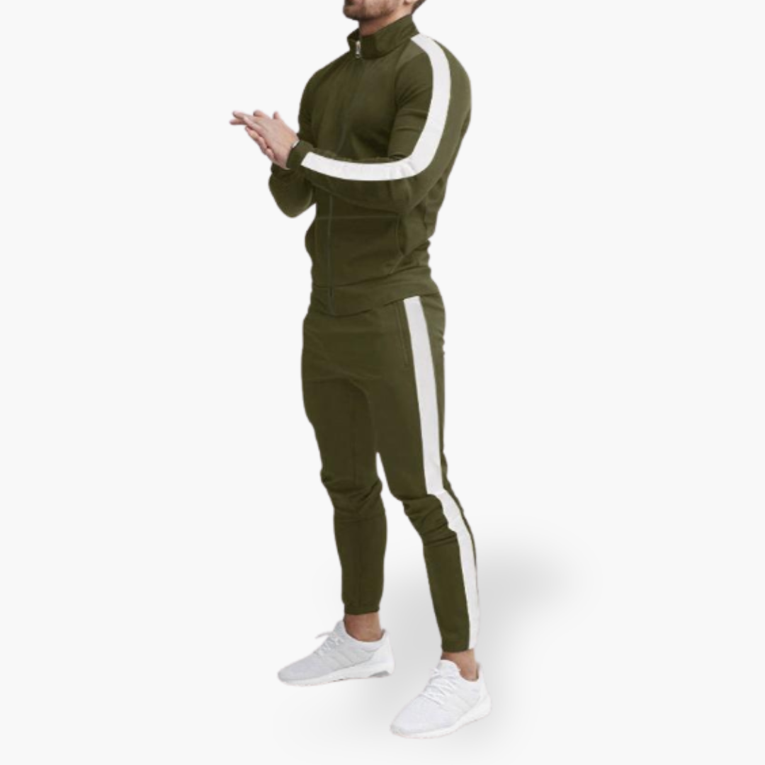 Tuta Uomo Sportiva Slim Fit con Banda Laterale | Altivaro
