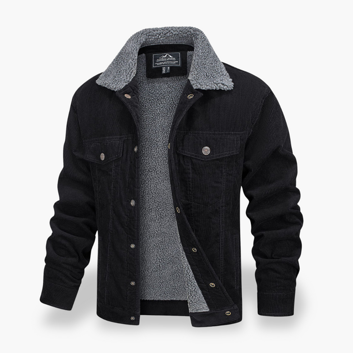 Men's Winter Jacket Corduroy Sherpa Lined | Altivaro