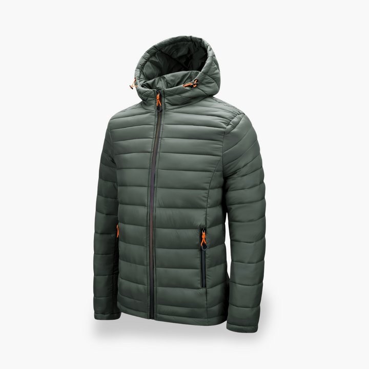 Giacca Uomo Piumino con Cappuccio e Zip | Altivaro