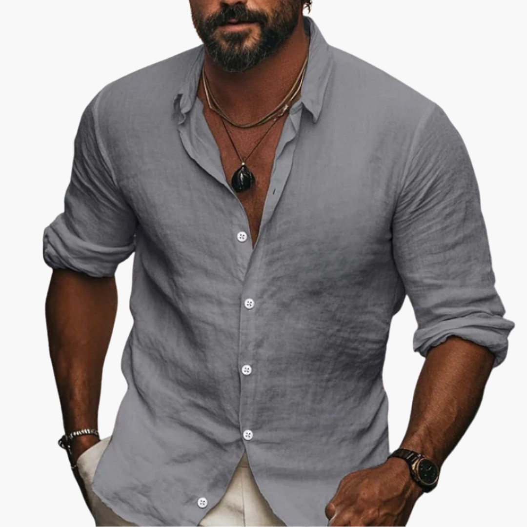 Camicia Uomo con Colletto e Maniche Lunghe | Altivaro