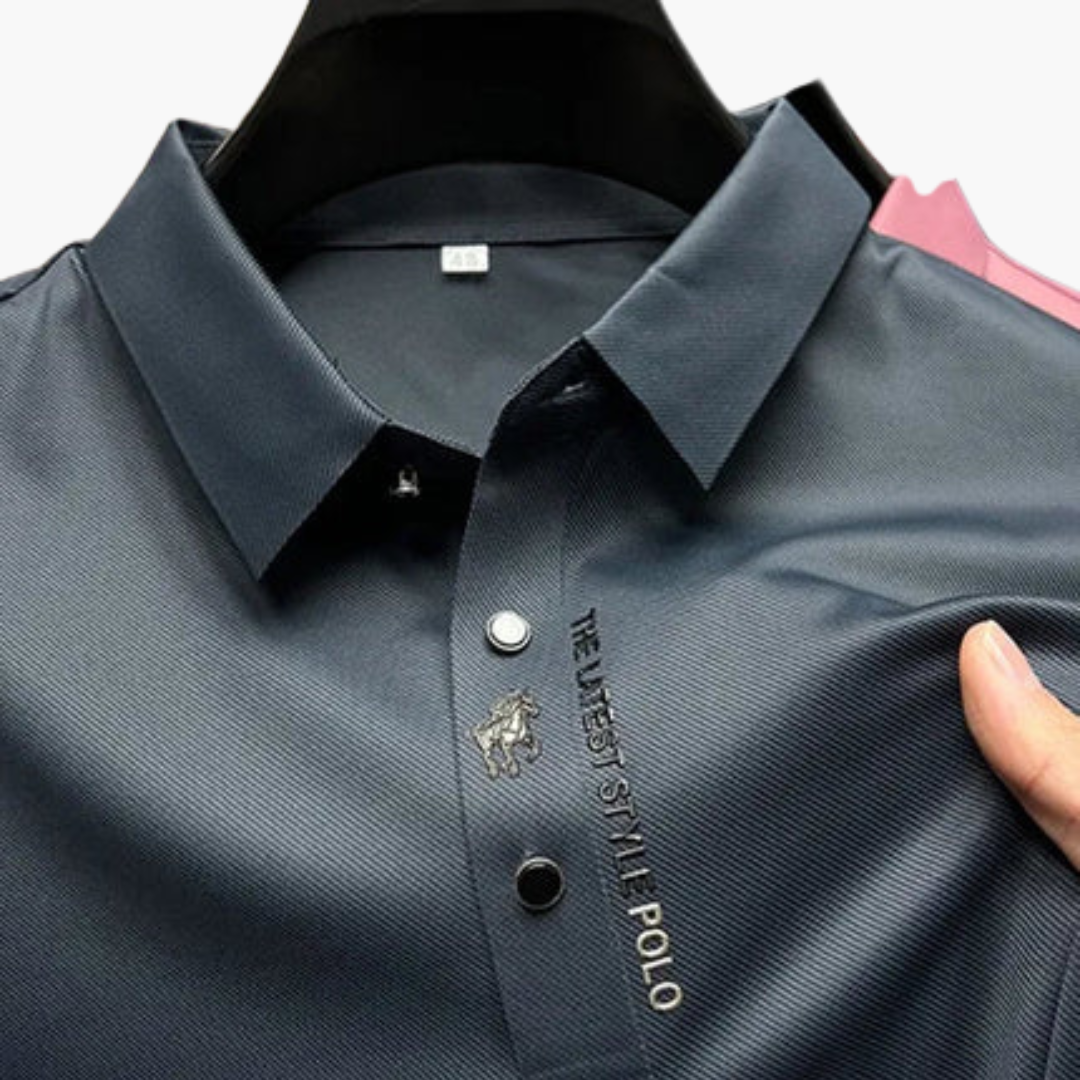 Polo Uomo Traspirante Slim Fit in Tessuto Tecnico | Altivaro